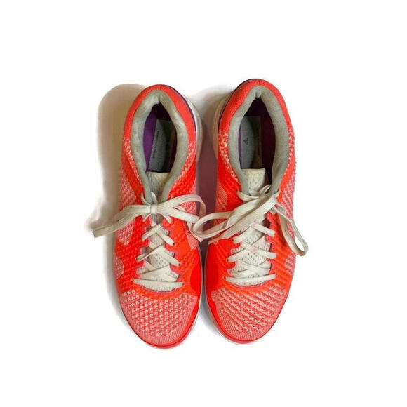 Adidas Womens SMC Barricade Boost 2016 Tennis Sneakers Coral Orange Size 11 - Picture 8 of 9
